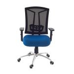 Da URBAN Topsky Blue Mesh Medium Back Office Revolving Chair 64 cm x 64 cm x 104 cm