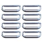 Rawk 01-Chest Stainless Steel 4-Inch Drawer Kadi Pull Handle and Bed Storage Box Pull KADI, Cabinet Drawer Pull Handle (4-Inch,Silver, Pack of 8)