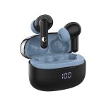 Cellecor BroPods CB44 ACE TWS With 60 Hours Playtime, ENC, 5.3v Bluetooth Headset (Black-Blue, True Wireless)