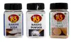 K3 Masala Baking Powder (175gm),Baking Soda (175gm) and Dry Yeast (100gm) (Pack of 3)