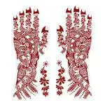 Voorkoms Full hand henna tattoo Design both hand Henna Tattoo Feel Realistic Mehndi Temporary Body Tattoo For Women Girls