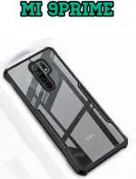 XOVO Back Cover for Mi Redmi 9 Prime (Transparent, Dual Protection, Pack of 1)