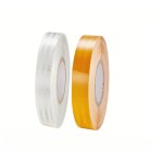 Crewbolt Reflective Tape 1 Inch | High Visibility Radium Night Glow | Car Reflector Stickers for Trucks, Cars, Premium | Reflective Sticker for Safety and Warning (Yellow and White) (10 Meters)