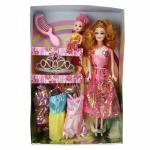 MIMY Fashion Girls, Fashion Doll with Dresses Makeup and Cute Doll Accessories Style Wardrobe Doll Set for Girls, Doll Toy for Kids Girls and Boys Dolls (Pretty)