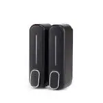 Wall Mount Liquid Soap Dispenser 350 ml (Black, 2 Pieces)