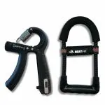 BeatFit Combo of 3 Hand Gripper with rep Counter and Wrist Exerciser for Forearm Strengthning and Muscle Building, Hand Gripper and Wrist Exerciser for Forearm Muscle strengthning and Veins