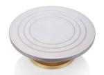 Groupon Cake Decorating and Icing Turntable/Serving Stand 12 Inch (30 cm) Diameter (Silver,Gold)