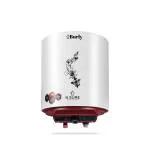 BHABURLY nSure 25 Litre 8 Bar German Powder Coated Technology Premium Metal Glassline 5 Star Rated Storage Water Heater (White,Mehroon)