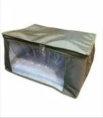 KidsZeeNie Foldable Saree Covers, Multipurpose Storage Bag for Suit, Lehanga, Dress Packing With Transparent Window and Zipper Closure | Moisture & Dust Proof Wardrobe Organiser Bag (Set of 3)