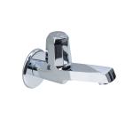 JAQUAR CONTINENTAL PRIME Series wall mounted WC AREA BIB COCK/VALVE (Chrome) | Top Lever, Brass Body, With Wall Flange | Bib Tap for Bathroom, Toilet, Home | COP-CHR-037PM