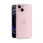 HILLS & MILES Crystal Clear Ultra Thin Soft TPU Slim Flexible Silicone Protective Mobile Back Cover Case for iPhone 13(Pink,Transparent)