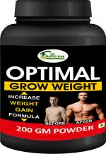 Inlazer Optimal Weight Gain Powder _ Heavy Mass Gainer Protein Powder For Men Women Weight Gainers/Mass Gainers (200 g, No Flavour)