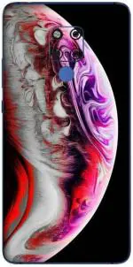 aadia Huawei Mate 20 X Matte Vinyl Earth Printed Mobile Skin Sticker with Scratch Resistant Lamination