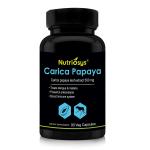 Nutriosys Carica Papaya Leaf Extract 500Mg, 90 Veg Capsules