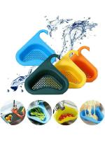 SHOPARAM Swan Drain Basket Sink,Kitchen Multi-Function Triangular Swan Shape Sink Basket,Drain Basket Sink Drain Rack Hangs on Faucet,Fits All Sinks(2)