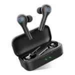 Portronics Harmonics Twins II POR-1050, Small Sized HD True Wireless Stereo Earbuds with Extra Bass, LED Indicator, Bluetooth 5.0, One Touch Control, Noise Reduction (Black) (POR-1050)