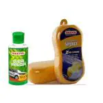 Waxpol Heavy Duty Car Wash Shampoo 10x Concentrate 100 ml with Xtra Strong Car Wash Sponge