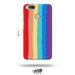 Tweakymod Printed Rainbow Colour Back Cover For Mi A1