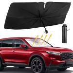 DG PRIME COLLECTION Foldable Car Sunshade Umbrella for Car Window Monsoon Protection Cloth Car Front Sunshade, Car Sun Shade Cover UV Protection, Heat Protection, Rain All Weather Umbrella Napping, Storage for Privacy Protection, Folding Parasol,