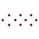 Comet Busters Maroon Round Bindi For Women