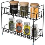 Plantex SS Multipurpose 2 Tier Bathroom Shelf or Kitchen Rack - Bathroom Accessories (Black)