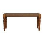 ARTISAN FURNITURE Fabric Turned Leg Bench 90x35x40 cm.