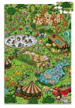 Webby Card Board City Zoo Illustration Jigsaw Kids Puzzle Set, 252 pcs