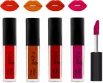 OUR BEAUTY Multicolor Kiss Proof Velvet Matte Liquid Lipstick 103, 16 Ml (Pack Of 4)