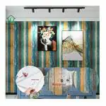 PIXER Multicolor Vinyl Multi Color Stipers Marbal Nature Wallpaper 200X45 cm