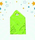 The Little Lookers Green Super Soft Hooded Quick Dry Baby Towel