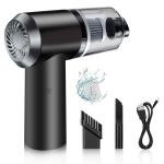 BHERUBANDH Portable High Power Car Vacuum Cleaner | USB Rechargeable Wireless Handheld Car Vacuum Cleaner Traveling, Camping Reusable,Portable,Rechargeable Vacuum (2 in 1 Vacuum)