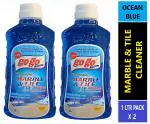 GOGO Premium Marble & Tile Cleaner, Pack of 1Ltr X 2 (Ocean Blue)