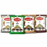 LAXMI Masala Combo- KALIMICH 100 GM, ELAYCHI 100 GM, LONG MRP 20*3, RAI 200 GM(Pack Of Four) Spices
