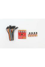 Robotbanao Multicolour 4 Way 4 Channel Infrared Detector Transmission Line Sensor Arduino FJ-A6ZK-OUTH