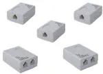 WETEK ADSL/VDSL/APDT Splitter for Landline Telephone and Broadband Modem Box Internet Phone Filter Splitter (Pack of 5, Multi)