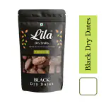 LILA DRY FRUITS Premium International Omani Dates 100 g Pouch Pack | Khajoor or Khajur Dry Fruit | Healthy & Nutritious Snack | Rich in Vitamins & Minerals | Natural Sweetener | Kala Chuara