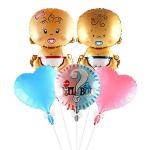 Party Midlinkerz Plastic Baby Shower Decoration Kit for Boys and Girls (Pack of 10)