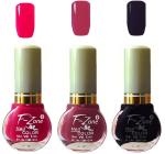 OUR Beauty Multicolor Extra Shine Long Wear Durable Nail Polish Nv16, 18 ml (Pack Of 3)