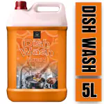 BLISS & BLUSH Dishwash Liquid 5 Liter Orange | Natural with Refreshing | Soft on Hands | Certified Eco-Friendly & Non-Toxic