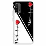 Voleano back cover for Redmi 9Power, Mom, dad, love, mom, dad, heart, beat, back, cover