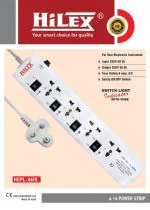 Hilex EXTENTION BOARD 4 SOCKET+ 4 SWITCH /AUTOMATIC MACHINES/LED MODULES/LUMINARIES/ELECTRICAL APPLIANCES