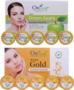 C.A.L. Los Angeles 24 Carat Gold Exclusive And Green Apple Exclusive Facial Kit Combo, 1400 G (Pack Of 2)