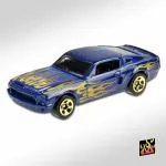 HOT WHEELS HW '68 SHELBY GT500 BLUE 169/250 HW FLAMES 5/10 DIE CAST MODEL CAR TOY