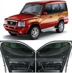 Able Elegant Car Magnetic Sun Shade Curtains with Zipper for TATA Sumo Gold Set of 6 Pcs