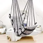 Faburaa Grande Jute Hammock Swings for Adults, Swing For balcony Wt capacity 150 KG (Grey)