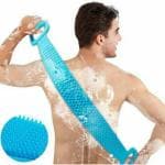 Royal Time Enterprise Sky Blue Plastic Body Back Scrubber Bath Brush for Men and Women