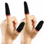 PUBG, Free Fire Gaming Finger Sleeves(Red & Black) - Pack of 2 pairs