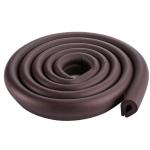 Inditradition Child Safety Corner Edge Protection Strip (2 Meter / 6.5 Feet) | Soft Form Material, with Fiberglass Self Adhesive Tape (Brown)