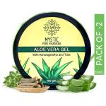 Mystic Pure Ayurveda Aloe Vera Gel With Ashwagandha & Tulsi for Skin and Hair- (Pack of 2) -300ML