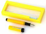 Ledos Yellow Acrylic Vazir Cadmium Acrylic Fountain Pen with Fine Nib
